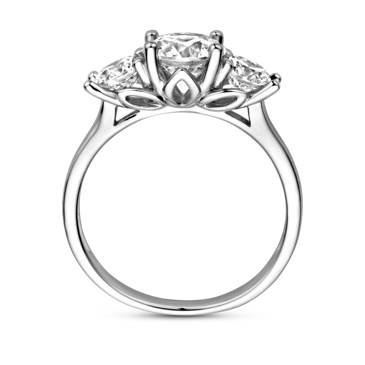 vDam Ring Zirkonia Zilver Gerhodineerd 1338300 Maat 17¼