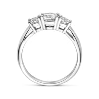 vDam Ring Zirkonia Zilver Gerhodineerd 1338354 Maat 19