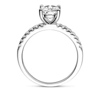 vDam Ring  Zirkonia Zilver Gerhodineerd 1338516 Maat 17¼