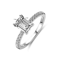 vDam Ring Zirkonia Zilver Gerhodineerd 1338536 Maat 17¾