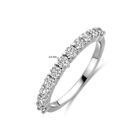 vDam Ring Zirkonia Zilver Gerhodineerd 1338777 Maat 18½