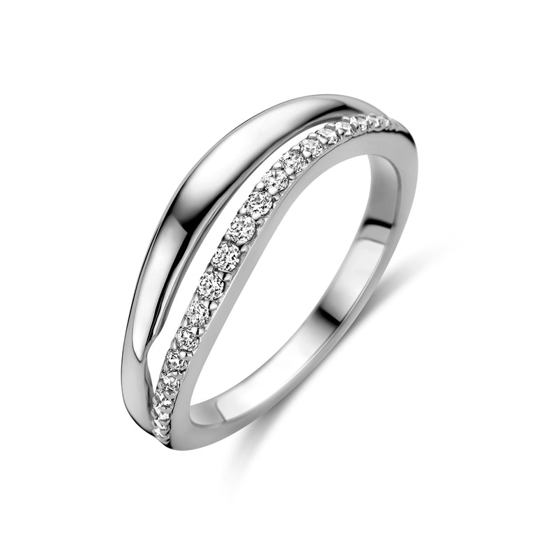 vDam Ring Zirkonia Zilver Gerhodineerd 1338807