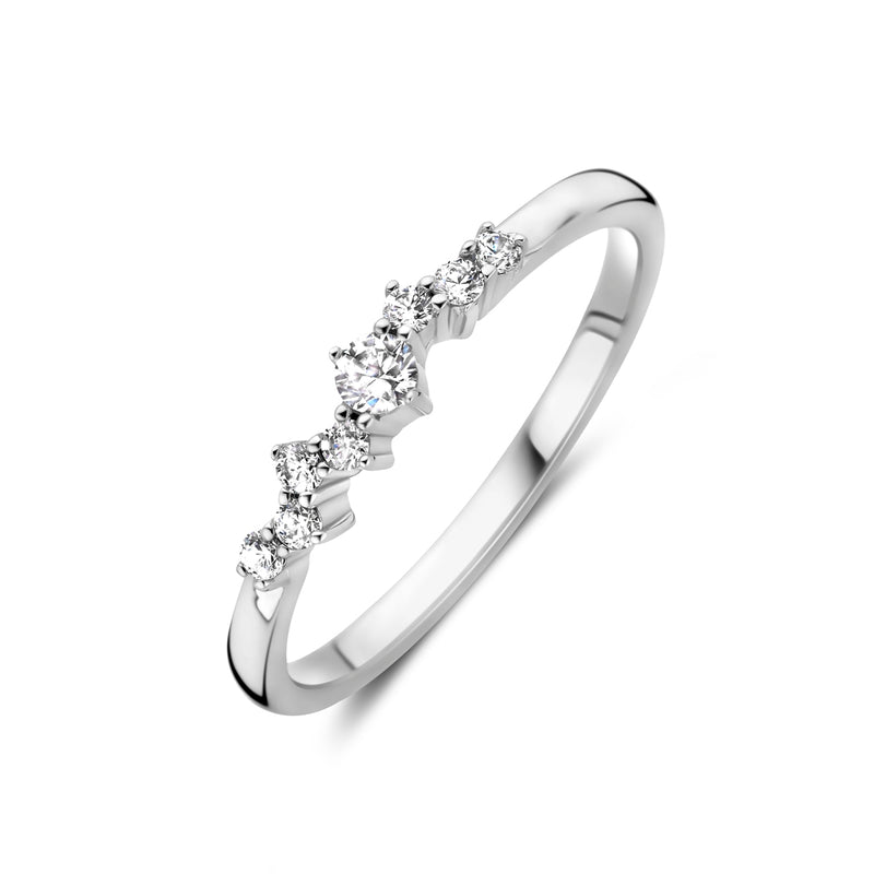 vDam Ring Zirkonia Zilver Gerhodineerd 1340214