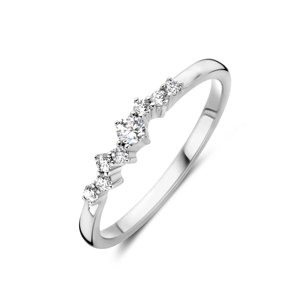 vDam Ring Zirkonia Zilver Gerhodineerd 1339023