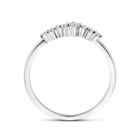 vDam Ring Zirkonia Zilver Gerhodineerd 1339023 Maat 18½