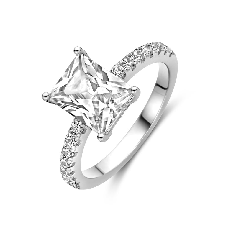 vDam Ring Zirkonia Zilver Gerhodineerd 1339160