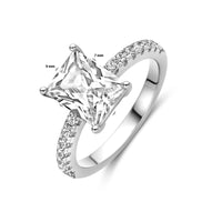 vDam Ring Zirkonia Zilver Gerhodineerd 1339162 Maat 17¾