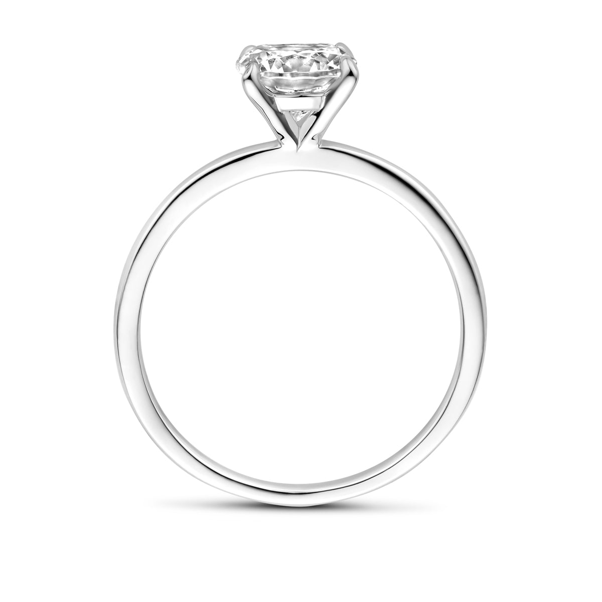 vDam Ring Zirkonia Zilver Gerhodineerd 1339184 Maat 18½