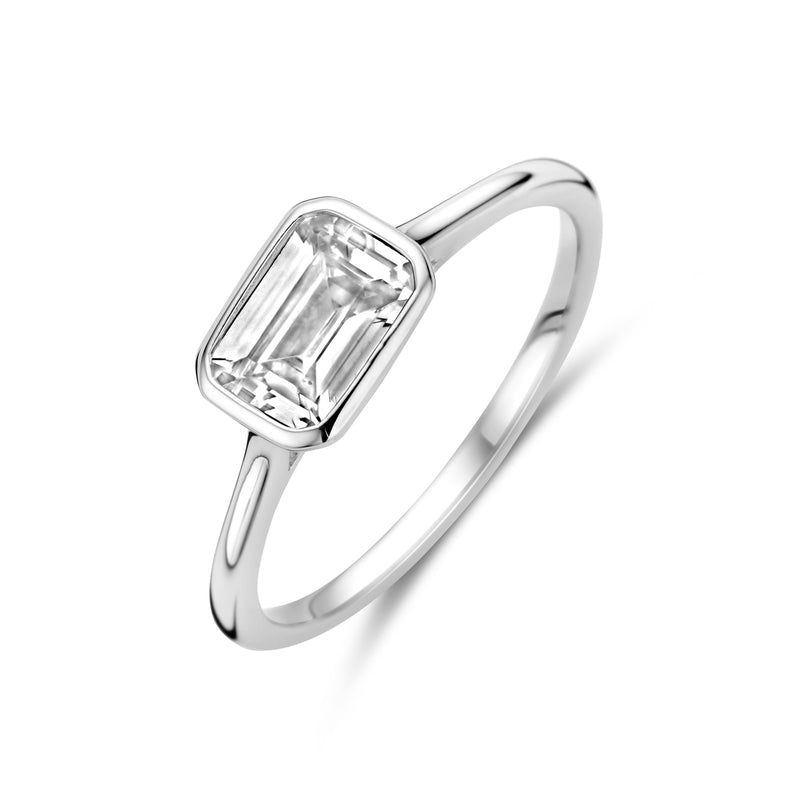 vDam Ring Zirkonia Zilver Gerhodineerd 1339205