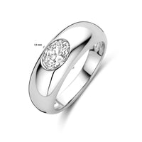 vDam Ring Zirkonia Zilver Gerhodineerd 1339224 Maat 19