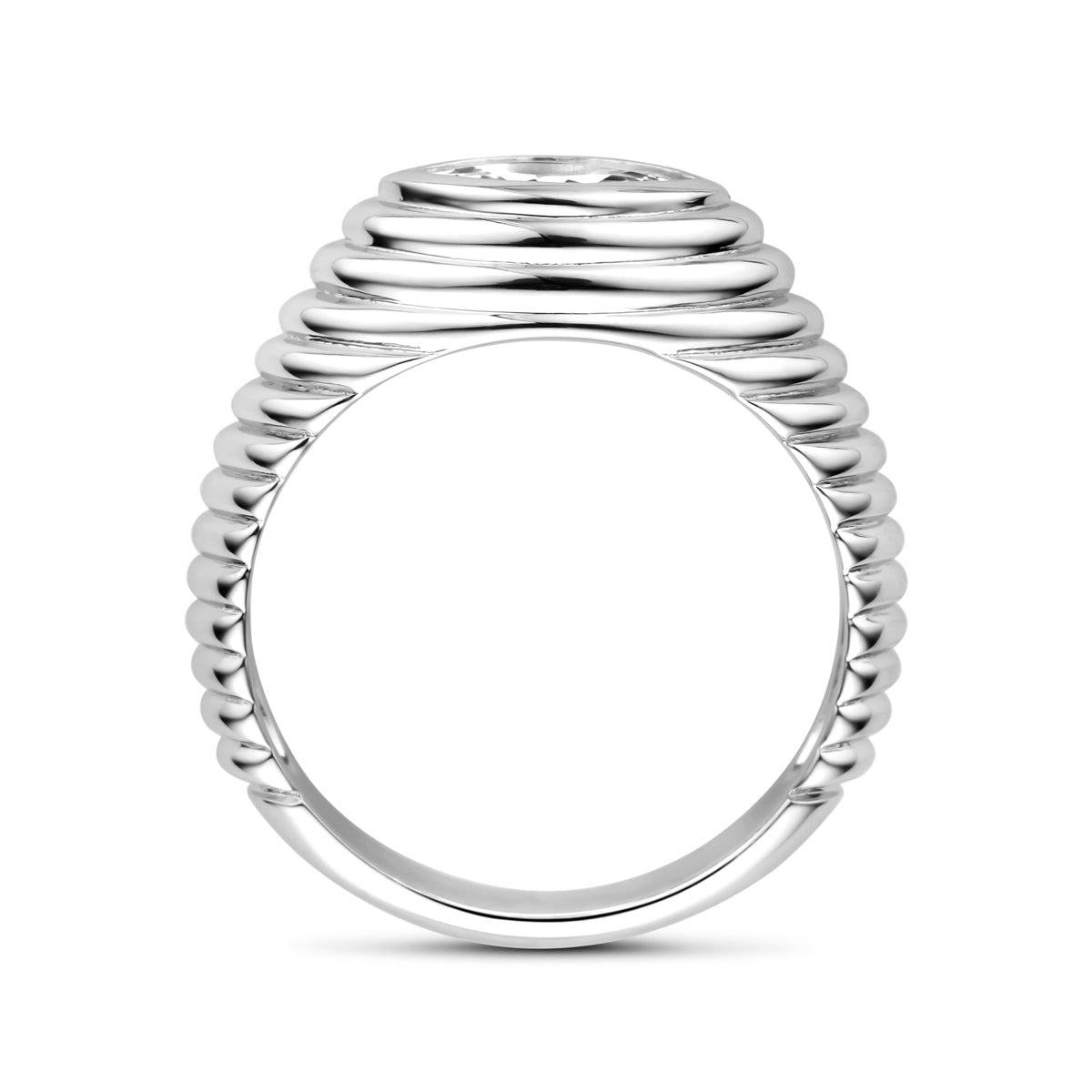 vDam Ring Zirkonia Zilver Gerhodineerd 1339229 Maat 19