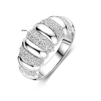 vDam Ring Zirkonia Zilver Gerhodineerd 1339312 Maat 16½