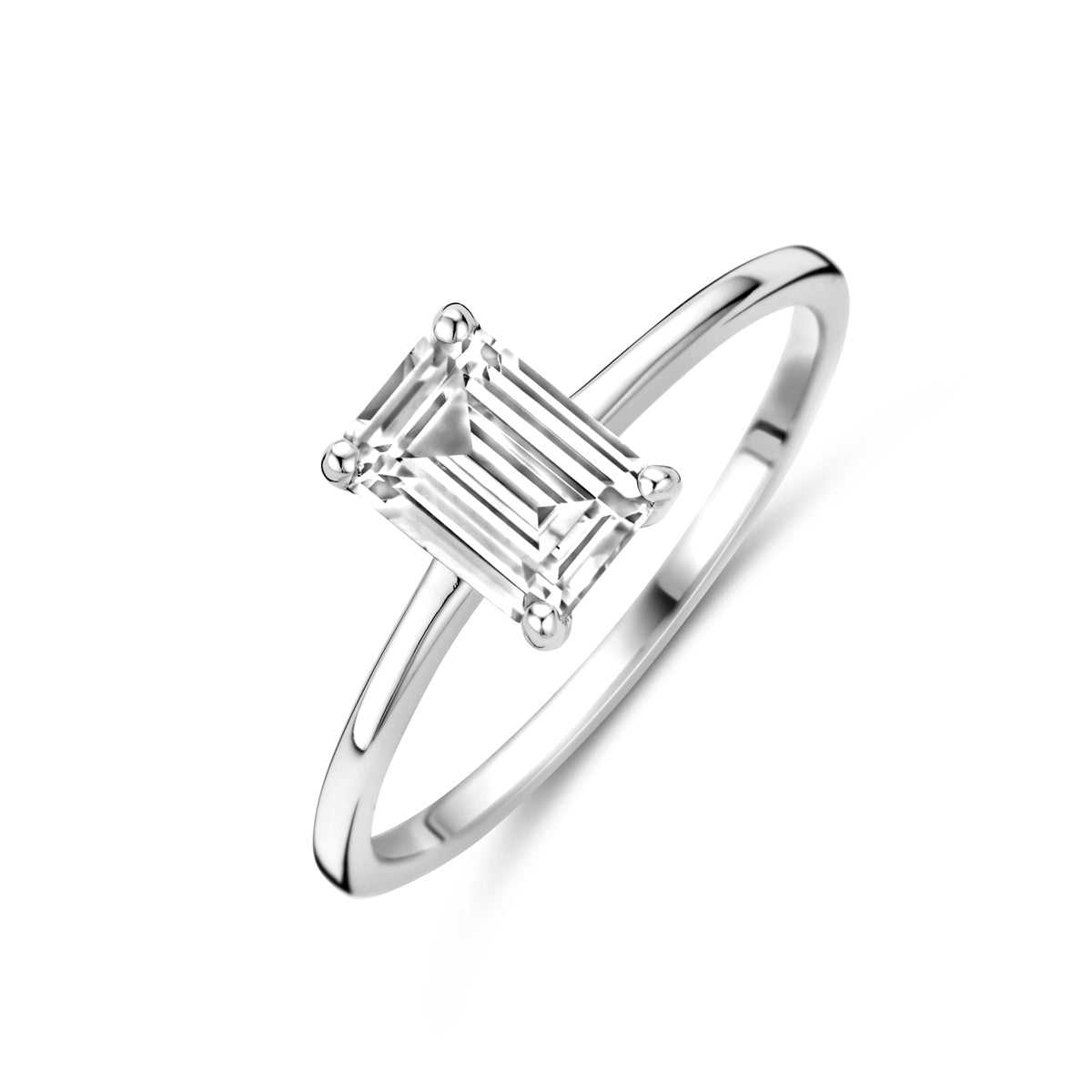 vDam Ring Zirkonia Zilver Gerhodineerd 1339364