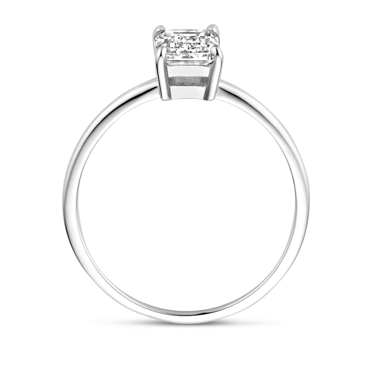 vDam Ring Zirkonia Zilver Gerhodineerd 1339366 Maat 17¾