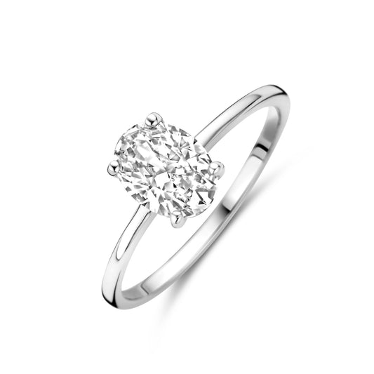 vDam Ring Zirkonia Zilver Gerhodineerd 1339373