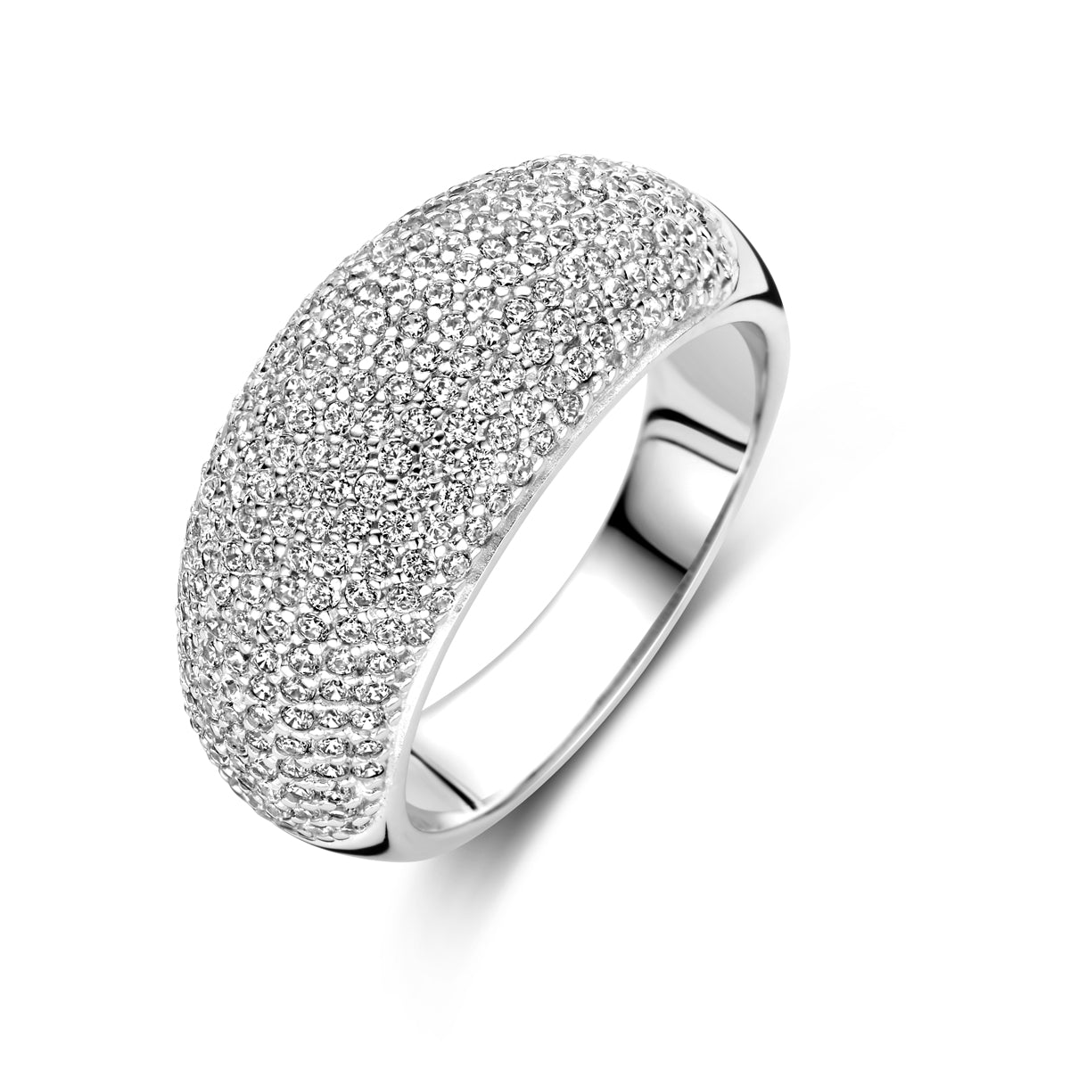 vDam Ring Zirkonia Zilver Gerhodineerd 1339389