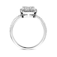 vDam Ring Zirkonia Zilver Gerhodineerd 1339445 Maat 17¾