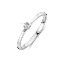 vDam Ring Zirkonia Zilver Gerhodineerd 1339764 Maat 17¼