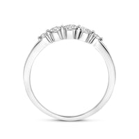 vDam Ring Zirkonia Zilver Gerhodineerd 1339812 Maat 16½