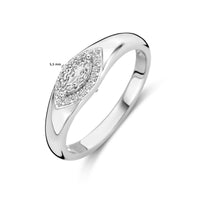 vDam Ring Zirkonia Zilver Gerhodineerd 1339828 Maat 17¾