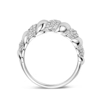 vDam Ring Zirkonia Zilver Gerhodineerd 1339933 Maat 17¼