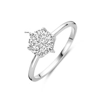 vDam Ring Zirkonia Zilver Gerhodineerd 1339962 Maat 16½