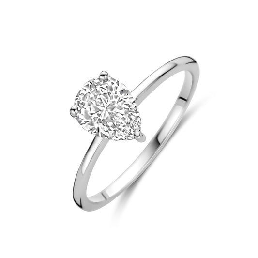 vDam Ring Zirkonia Zilver Gerhodineerd 1339966