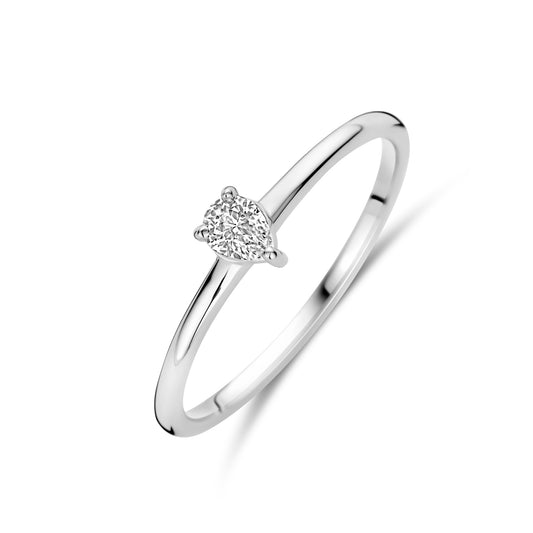 vDam Ring Zirkonia Zilver Gerhodineerd 1339990