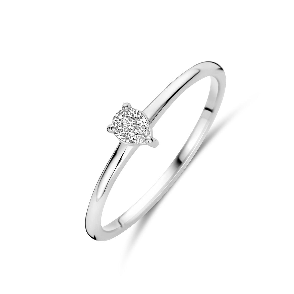 vDam Ring Zirkonia Zilver Gerhodineerd 1339991