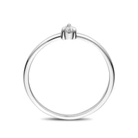 vDam Ring Zirkonia Zilver Gerhodineerd 1339992 Maat 17¾