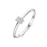 vDam Ring Zirkonia Zilver Gerhodineerd 1339995