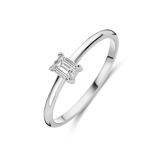 vDam Ring Zirkonia Zilver Gerhodineerd 1340001