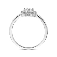 vDam Ring Zirkonia Zilver Gerhodineerd 1340648 Maat 17¾