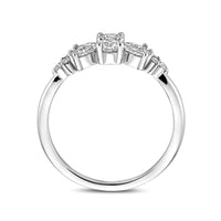 vDam Ring Zirkonia Zilver Gerhodineerd 1340673 Maat 17¼