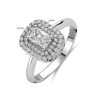 vDam Ring Zirkonia Zilver Gerhodineerd 1340708 Maat 19