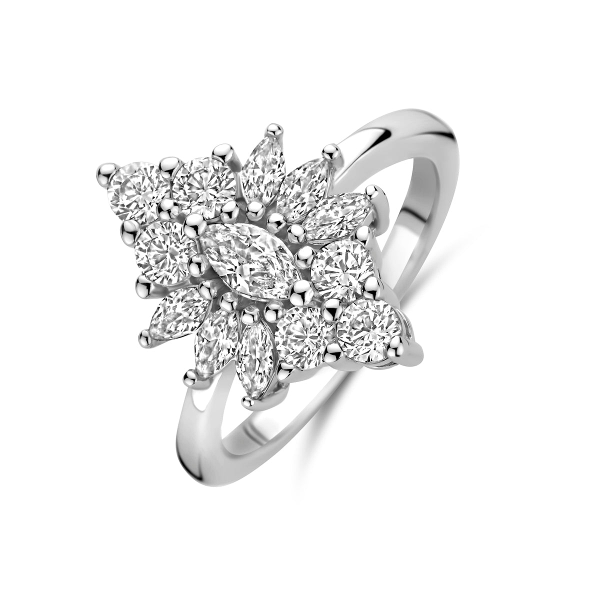 vDam Ring Zirkonia Zilver Gerhodineerd 1340709