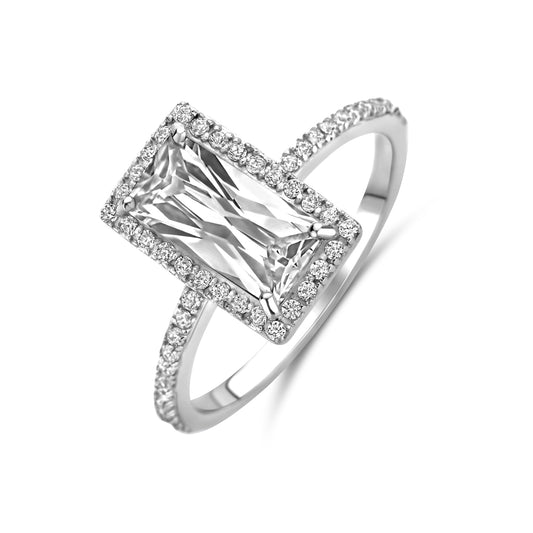 vDam Ring Zirkonia Zilver Gerhodineerd 1340717