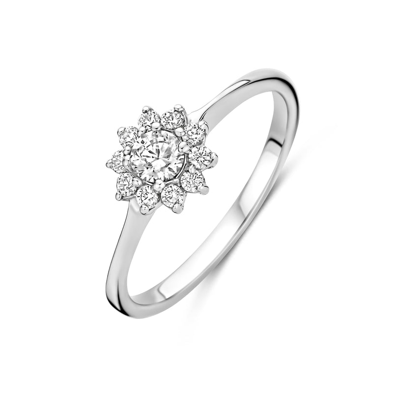 vDam Ring Zirkonia Zilver Gerhodineerd 1340851