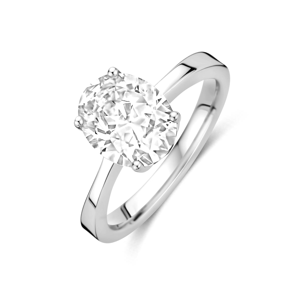 vDam Ring Zirkonia Zilver Gerhodineerd 1340906