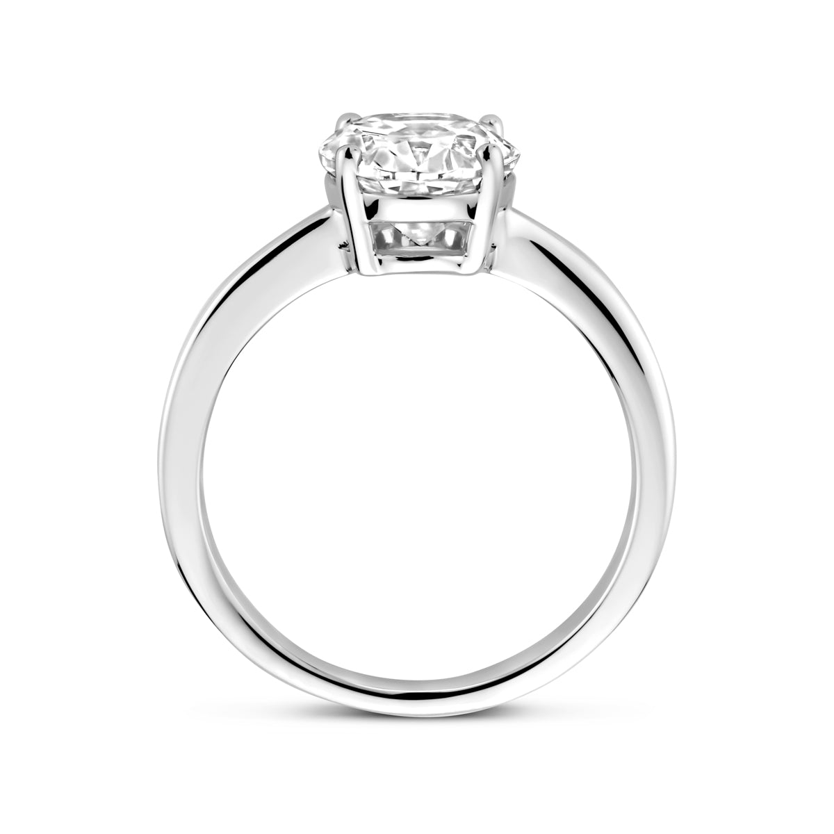 vDam Ring Zirkonia Zilver Gerhodineerd 1340907 Maat 17¼