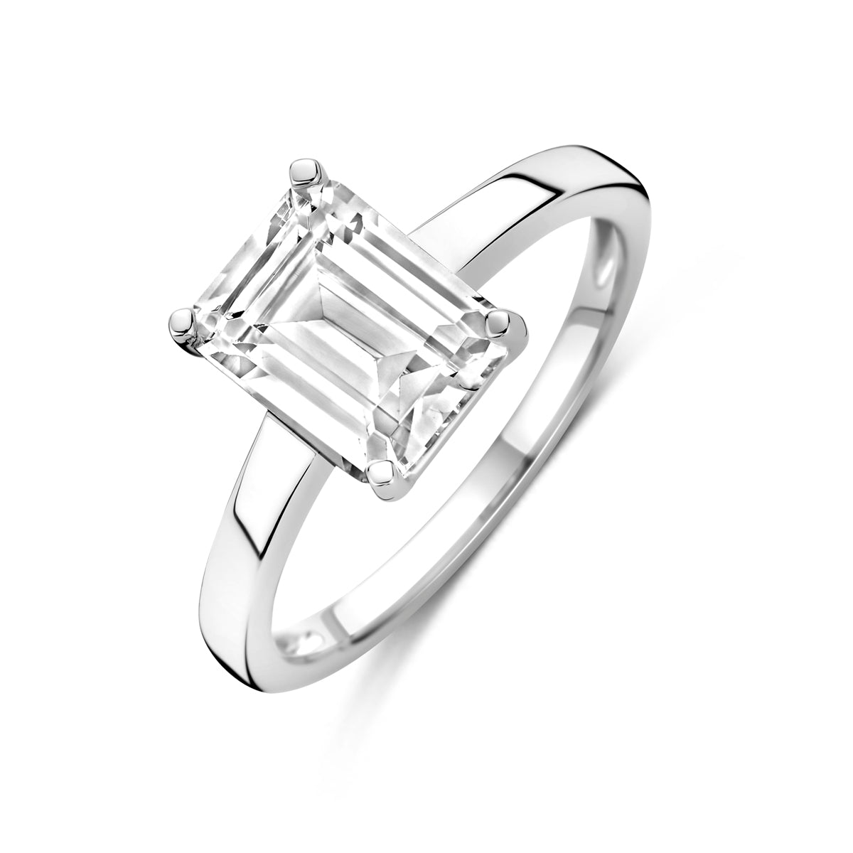 vDam Ring Zirkonia Zilver Gerhodineerd 1340922