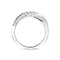 vDam Ring Zirkonia Zilver Gerhodineerd 1341057 Maat 19