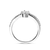 vDam Ring Zirkonia Zilver Gerhodineerd 1341177 Maat 16½