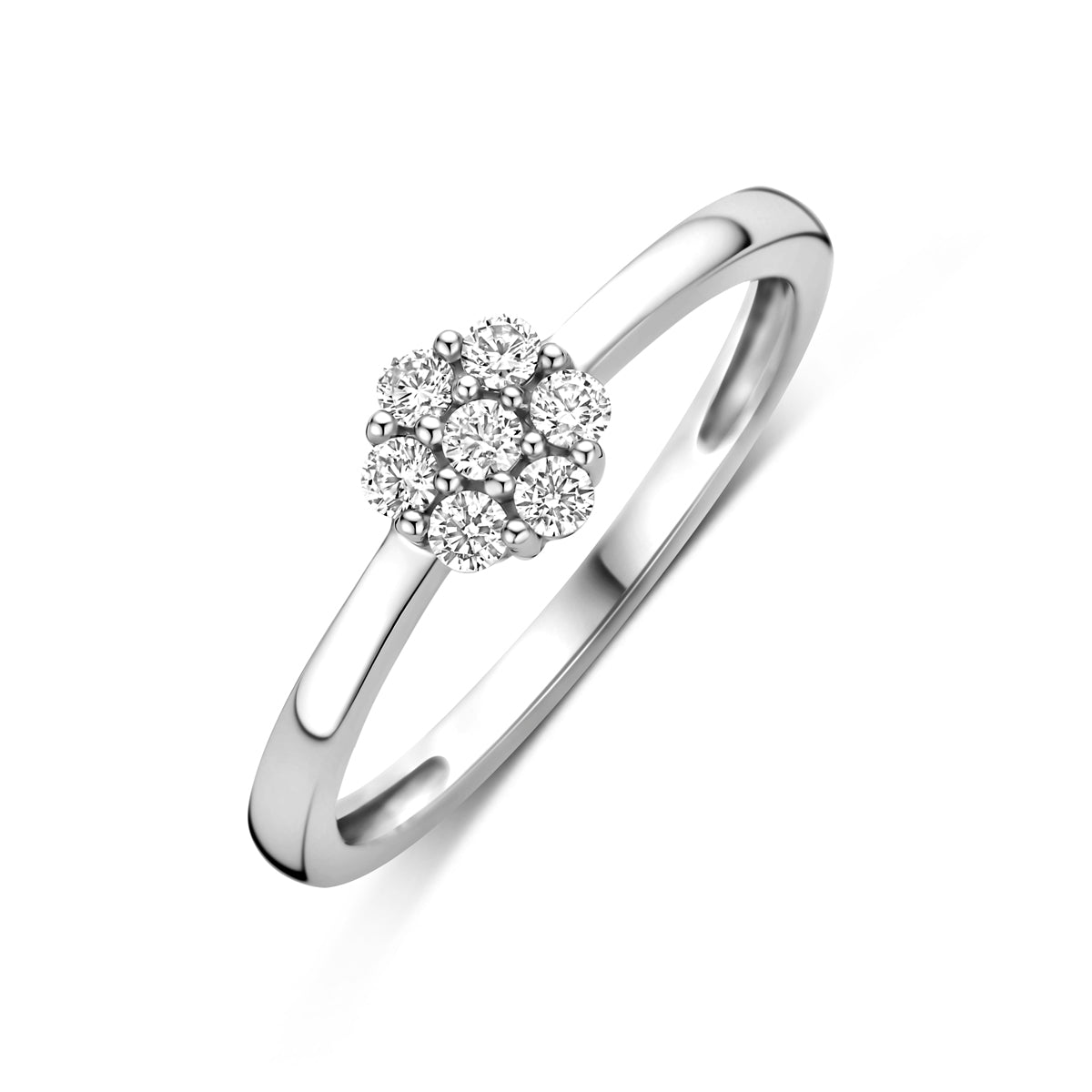 vDam Ring Zirkonia Zilver Gerhodineerd 1341252