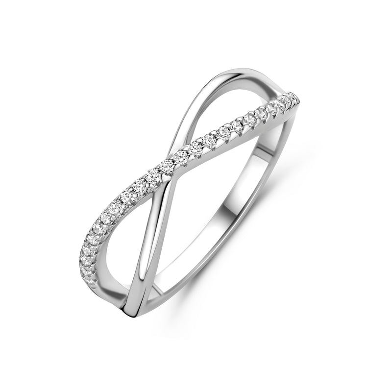vDam Ring Zirkonia Zilver Gerhodineerd 1341283