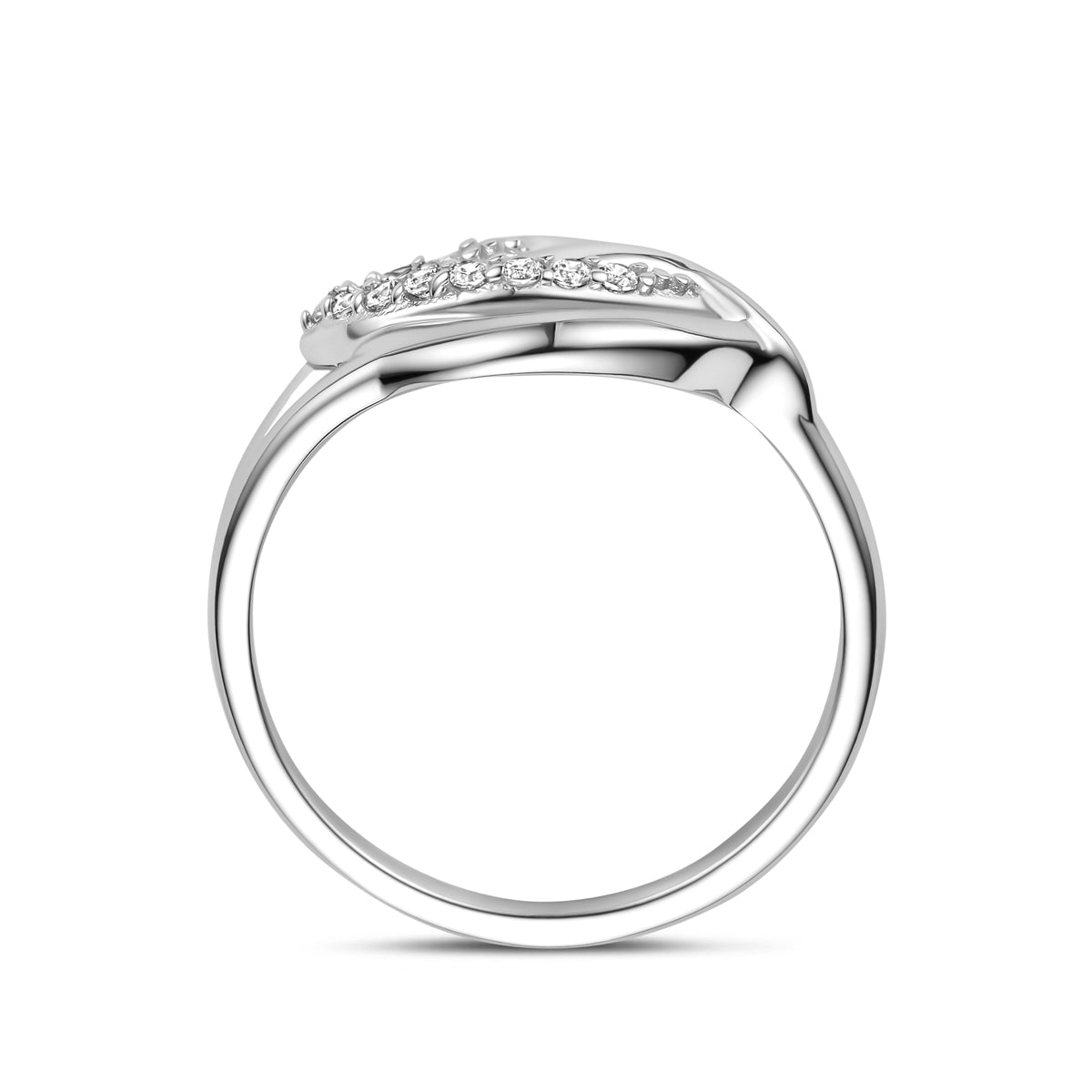 vDam Ring Zirkonia Zilver Gerhodineerd 1341321 Maat 16½