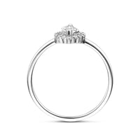 vDam Ring Zirkonia Zilver Gerhodineerd 1341333 Maat 16½