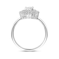 vDam Ring Zirkonia Zilver Gerhodineerd 1341342 Maat 17¼