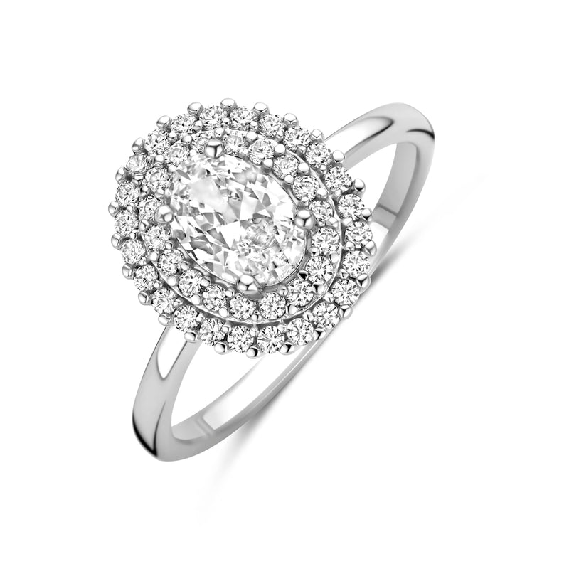 vDam Ring Zirkonia Zilver Gerhodineerd 1341344