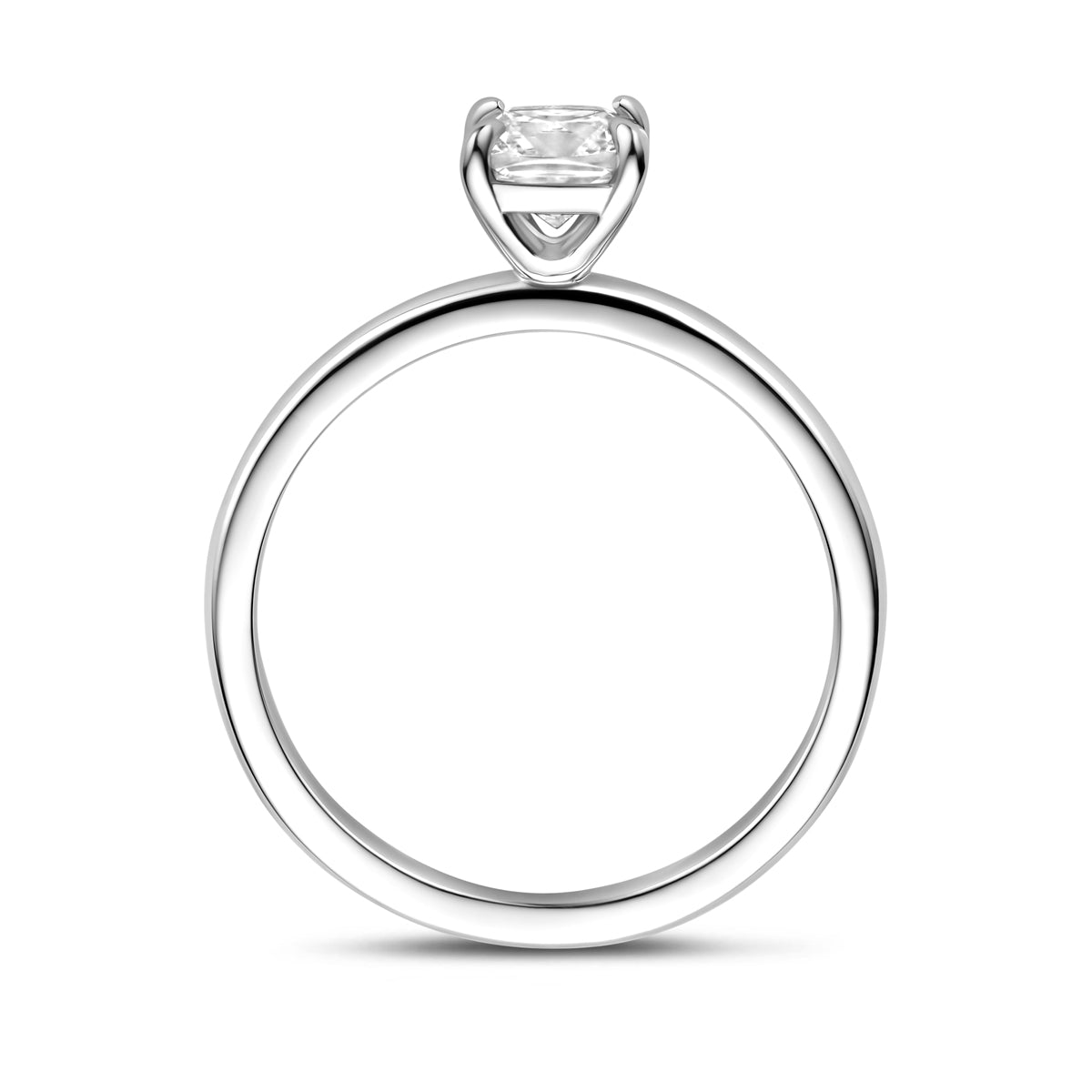 vDam Ring Zirkonia Zilver Gerhodineerd 1341382 Maat 17¼